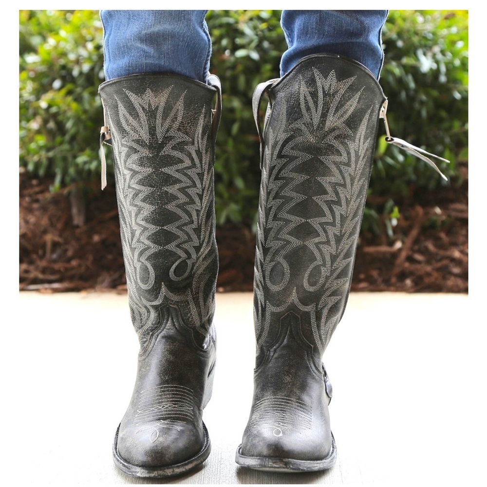Black Old Gringo Razz Boots Sz 8